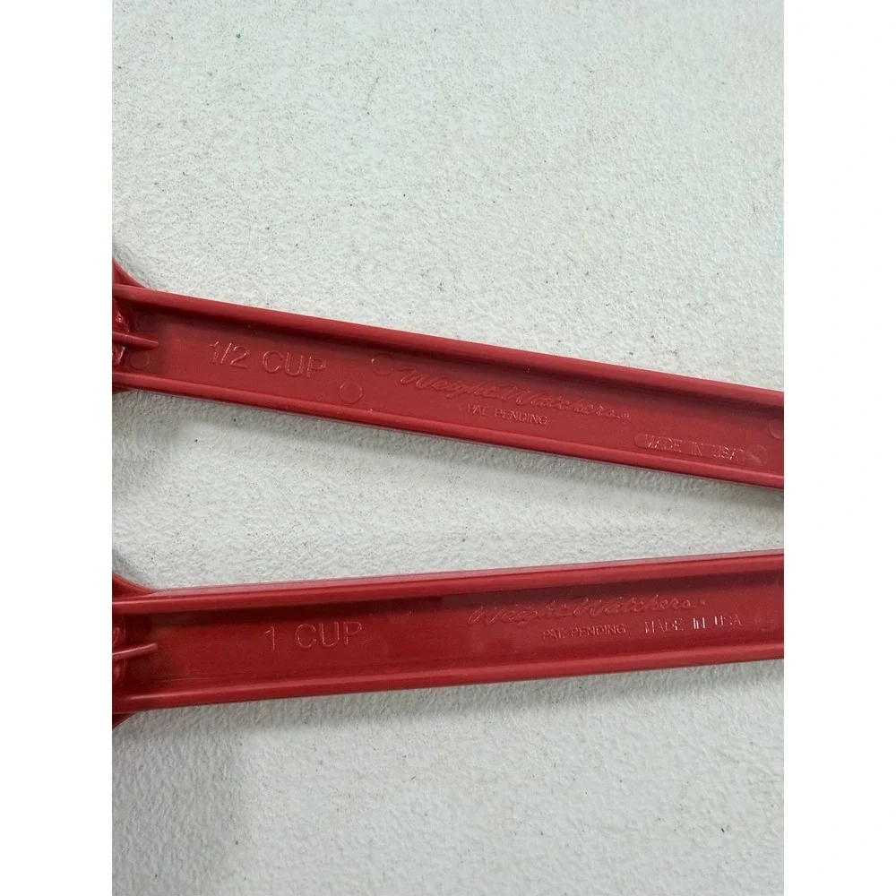 Weight Watchers Measuring Ladle Spoon 1/2 & 1 Cup Portion Control Red